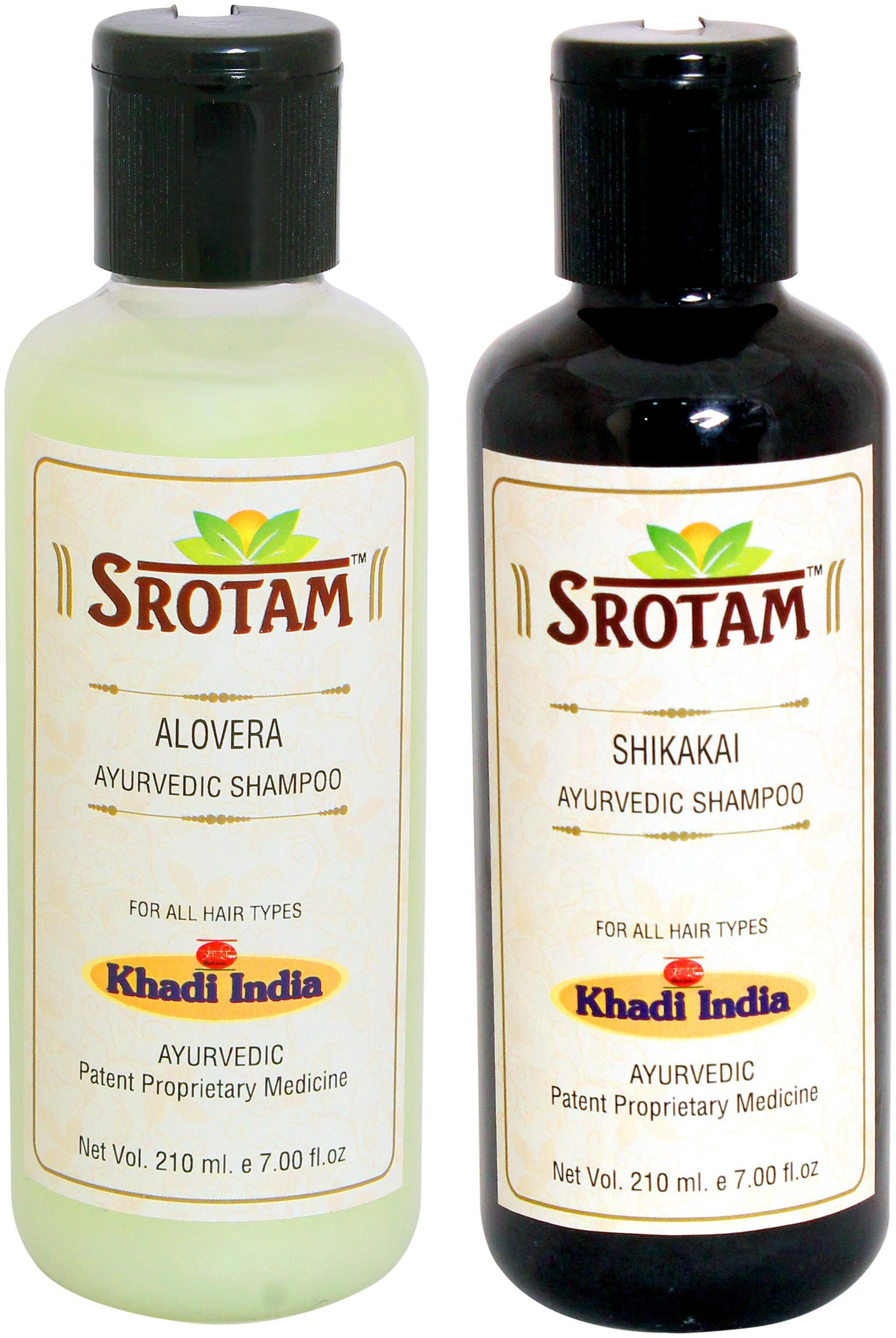 

SROTAM Aloevera Shampoo AND Shikakai Shampoo- ( Set of 2 Bottle Each 210 ml)