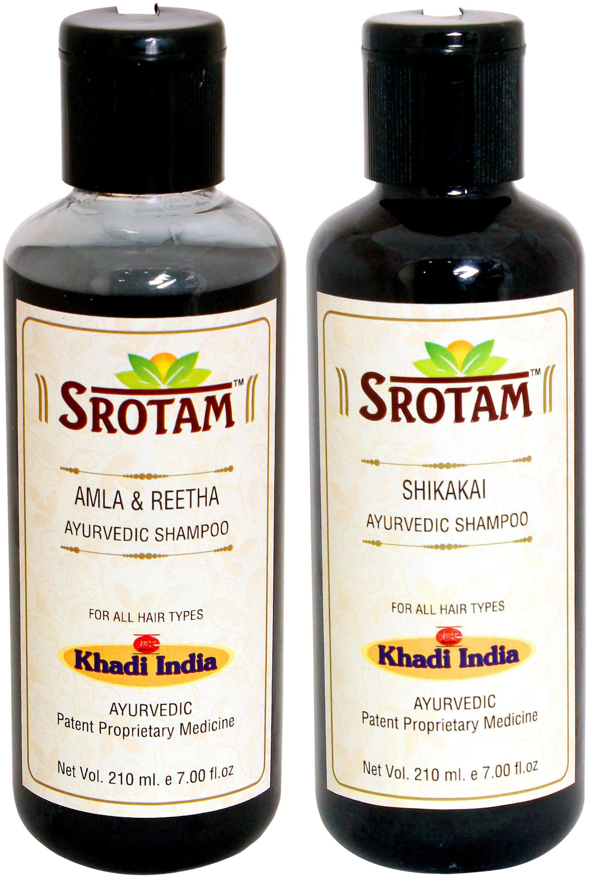 

SROTAM A mla Reetha Shampoo AND Shikakai Shampoo- ( Set of 2 Bottle Each 210 ml)