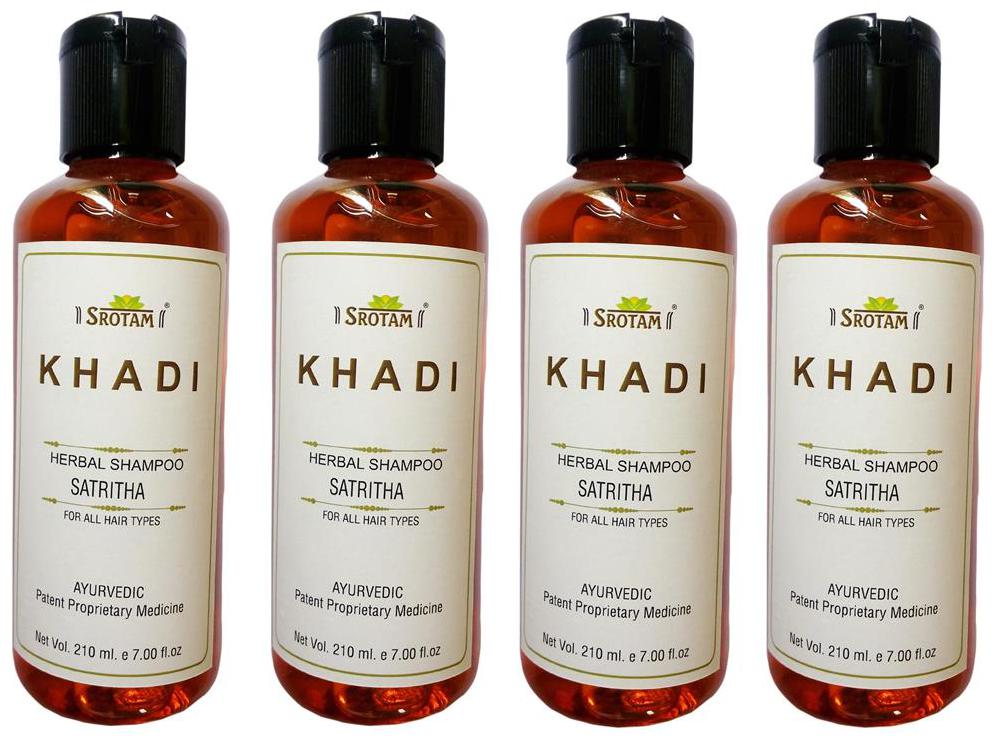 

Srotam Khadi Herbal Satritha Shampoo 210 ml( Pack Of 4 )