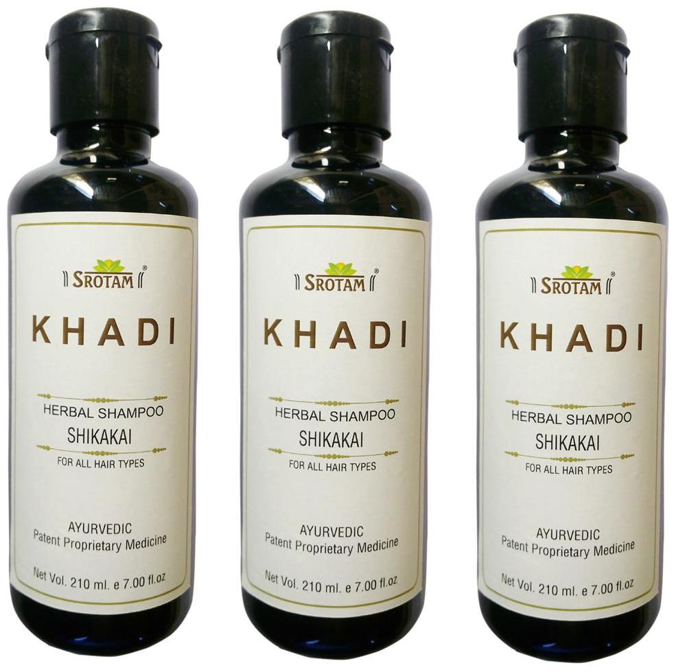 

Srotam Khadi Herbal Shikakai Shampoo 210 ml( Pack Of 3 )