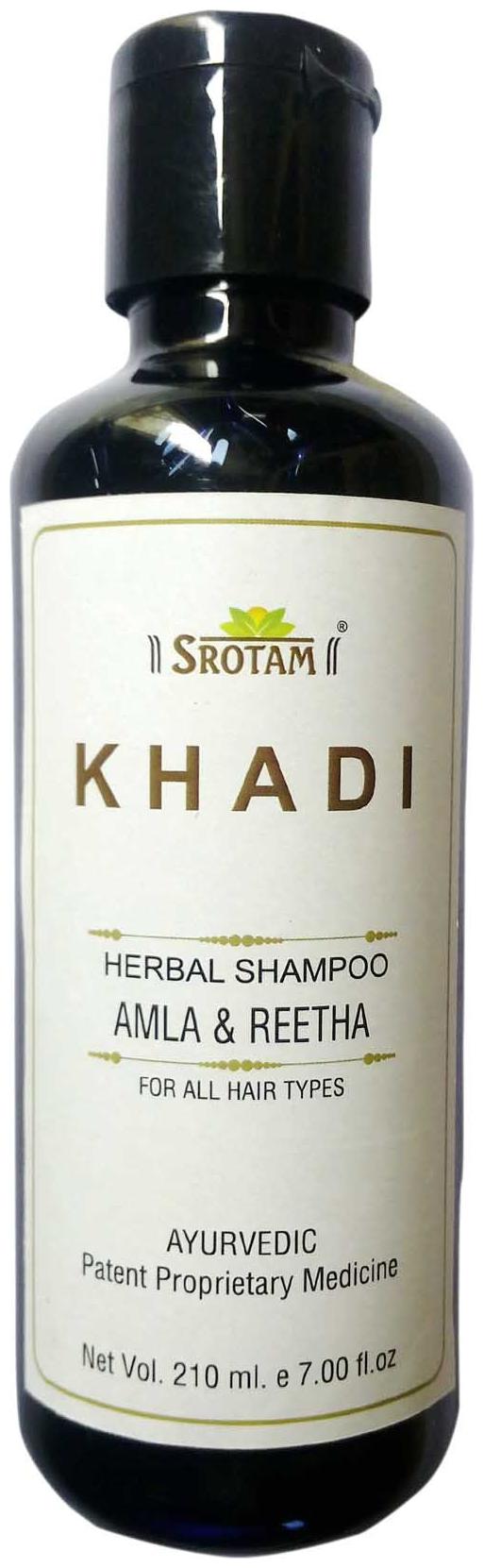 

Srotam KHADI HERBAL AMLA REETHA SHAMPOO 210 ml( Set of 1 Bottles)