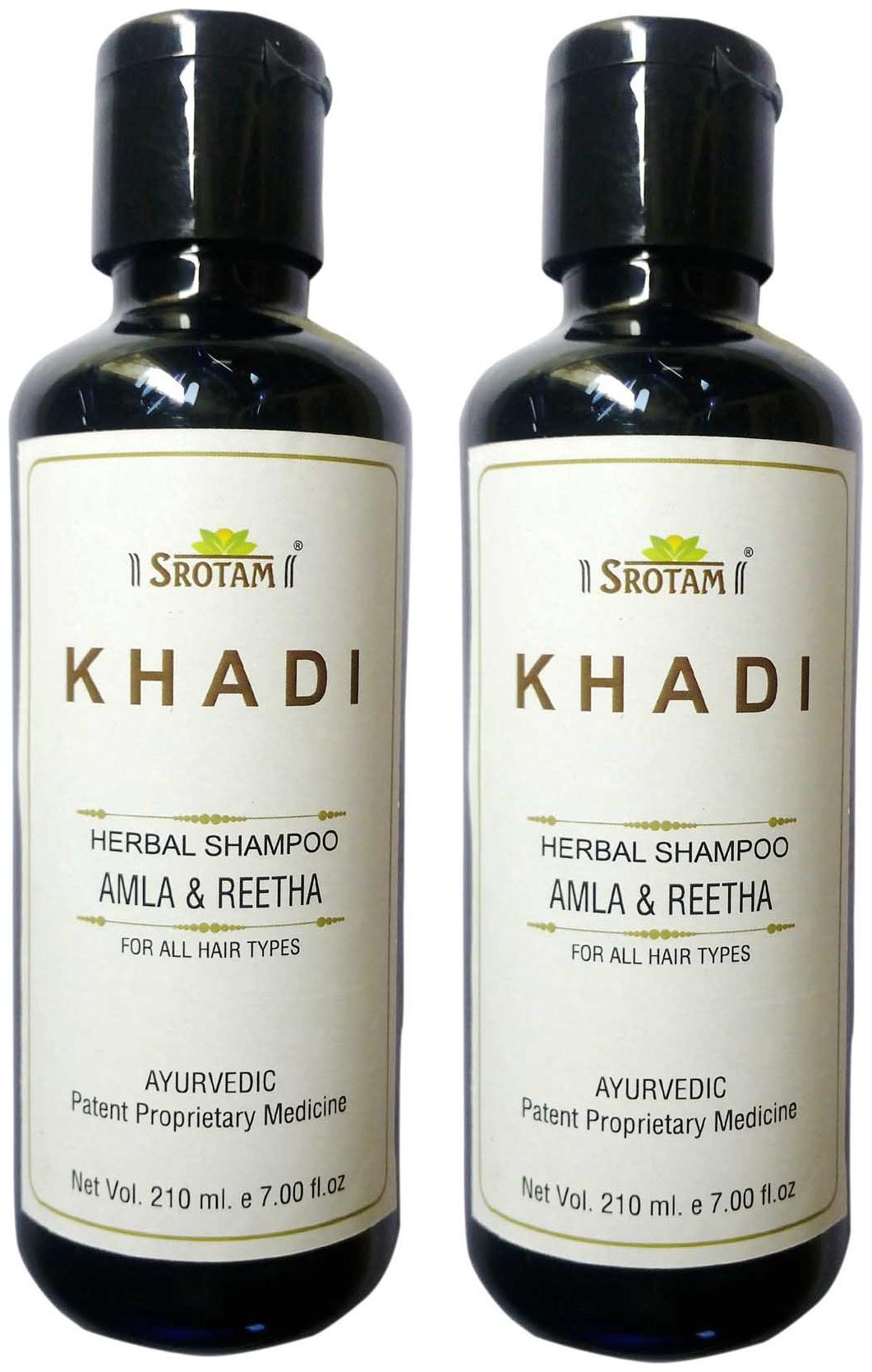 

Srotam Khadi Herbal A mla Reetha Shampoo 210 ml( Set Of 2 Bottles)