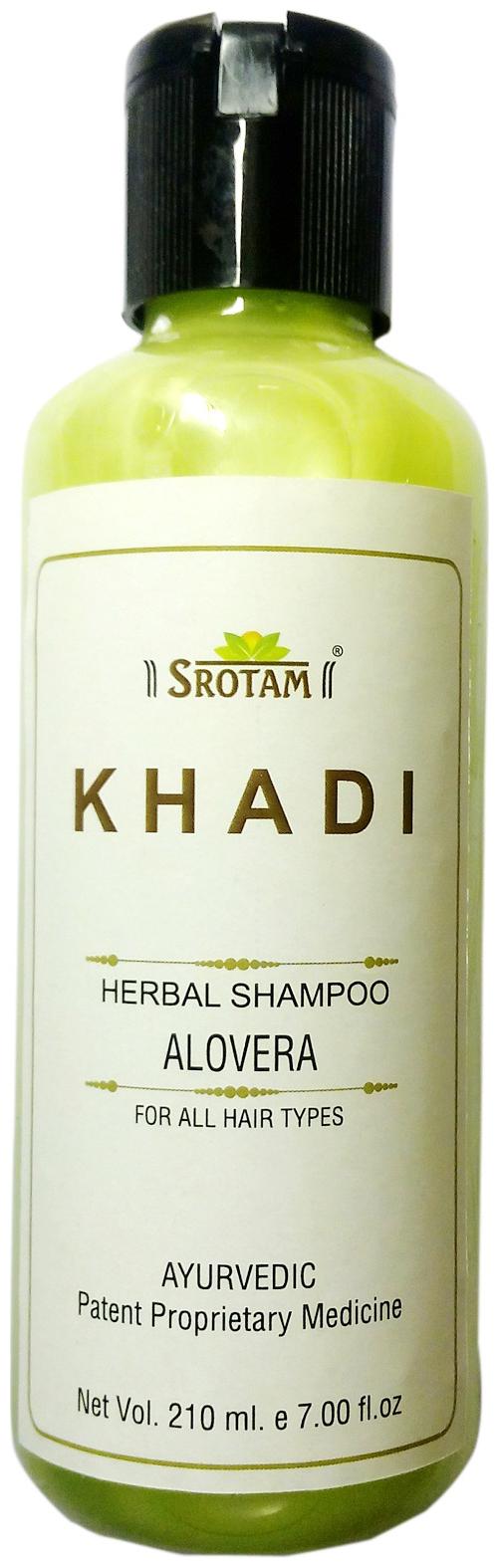 

Srotam Khadi Herbal Aloevera Shampoo- 210 ml ( Set Of 1 Bottle)
