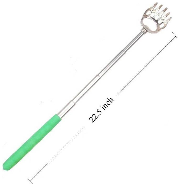 

Stainless Steel Extendable Itching Stick Back Massager Scratcher Tools With Non-Slip Handle For Men Women Kids Massager (Assorted Color) 1Pc