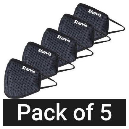 

Starvis Cotton Washable Half Face Mask (Pack of 5)
