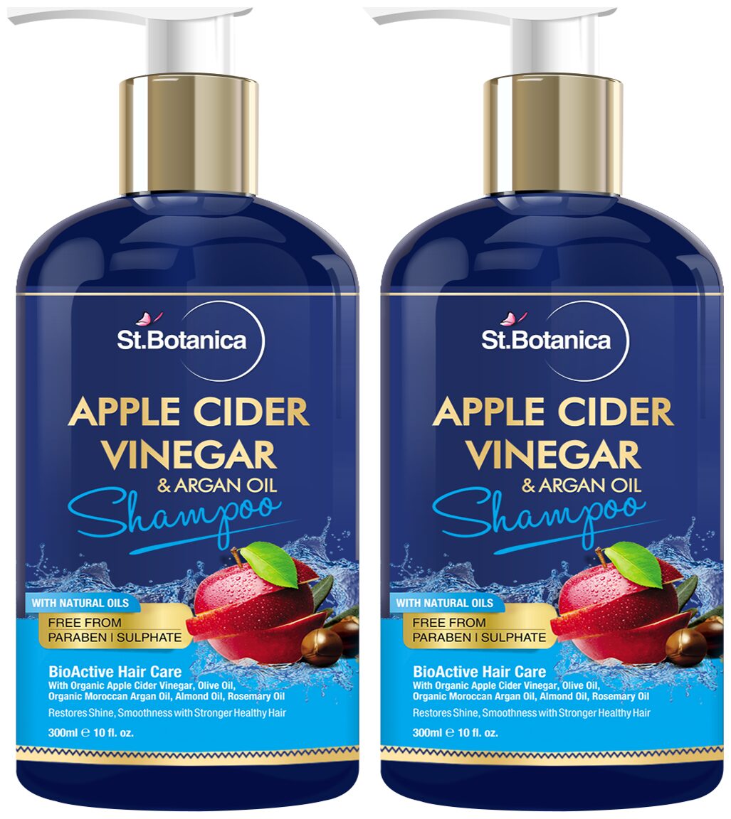 

StBotanica Apple Cider Vinegar Organic Argan Oil Hair Shampoo - 300ml (Pack Of 2)