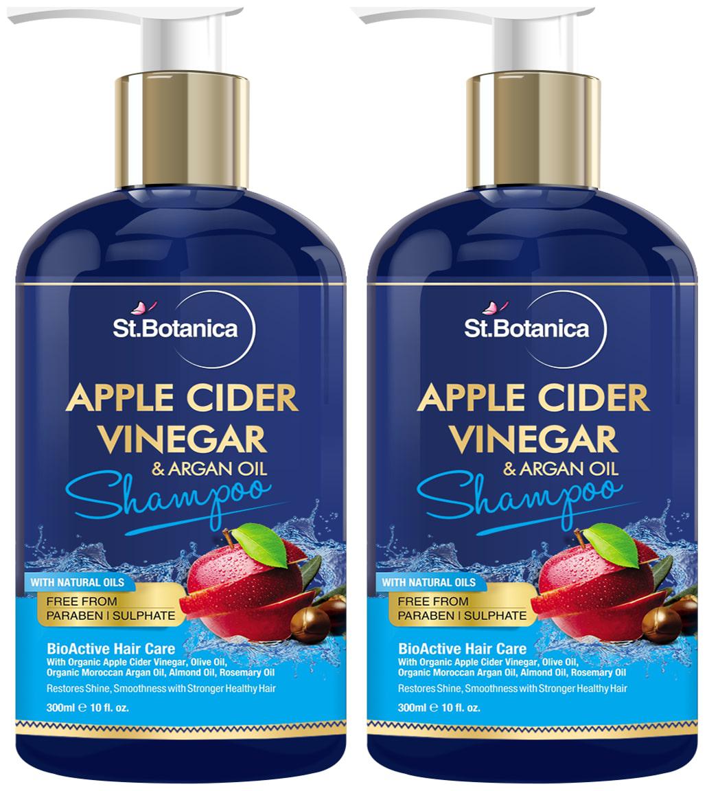 

StBotanica Apple Cider Vinegar Organic Argan Oil Hair Shampoo 300ml (Pack Of 2)