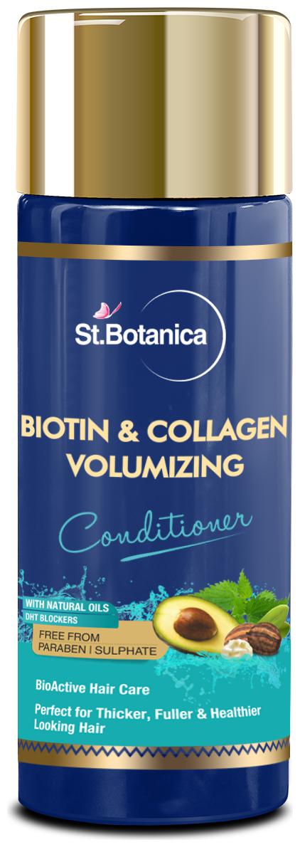 

StBotanica Biotin Collagen Hair Conditioner For Thicker Fuller and Healthy Hair with Pro-Vitamin B5 E Saw Palmetto Shea Butter 50ml