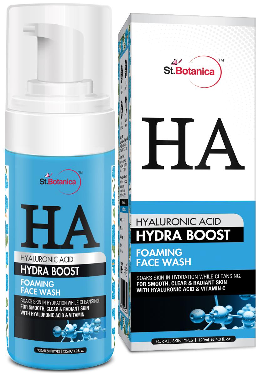 

StBotanica Hyaluronic Acid Hydra Boost Foaming Face Wash 120ml (Pack of 1)