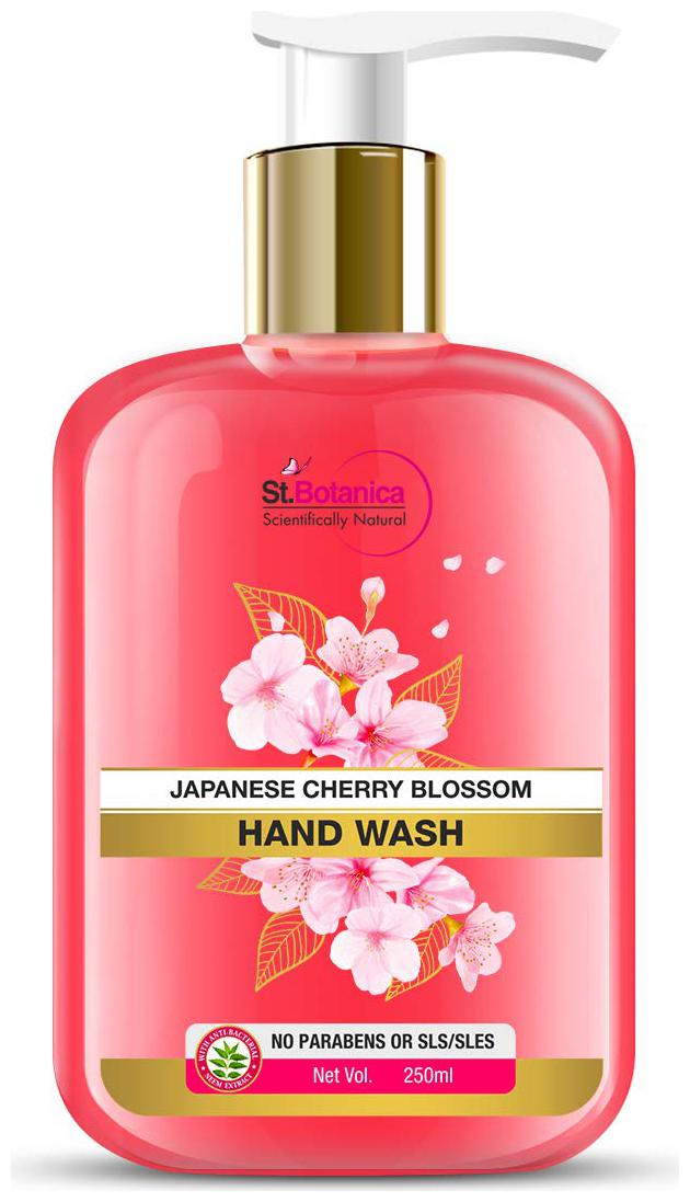 

Stbotanica Japanese Cherry Blossom Hand Wash No Parabens SLS 250ml