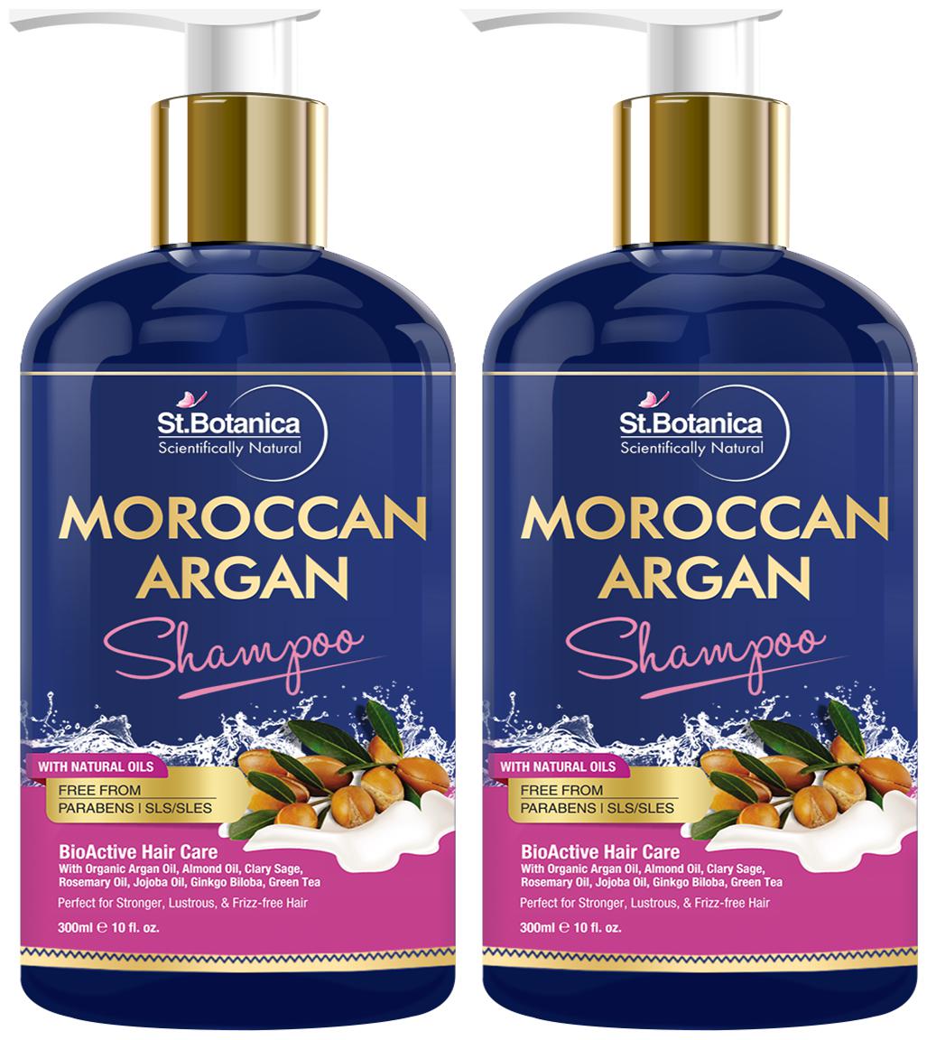 

StBotanica Moroccan Argan Hair Shampoo With Organic Argan Oil (No Sulphate Paraben) 300ml (Pack Of 2 )