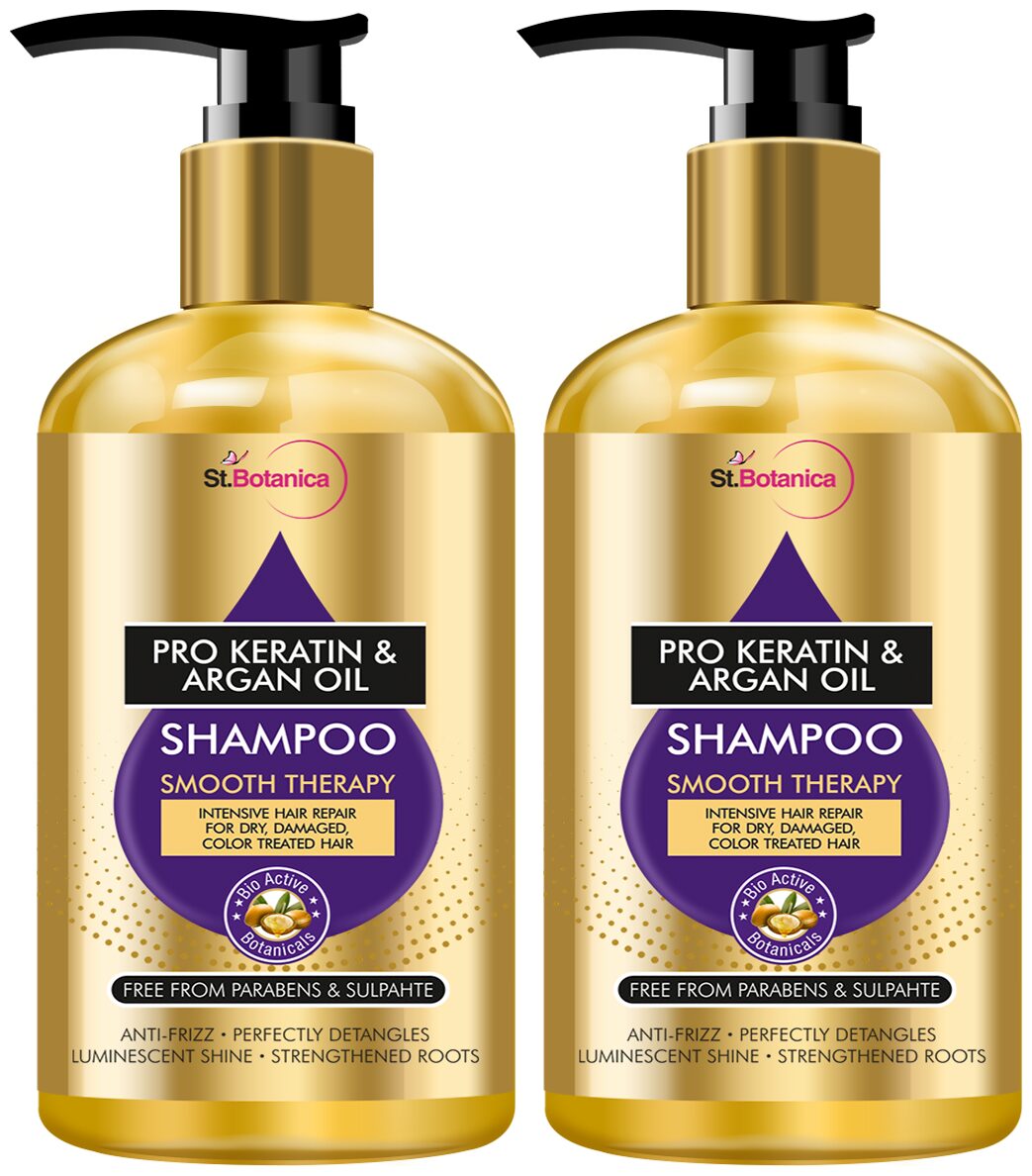 

StBotanica Pro Keratin Argan Oil Smooth Therapy Shampoo 300ml (Pack Of 2)
