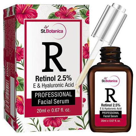 

StBotanica Retinol 2 5 Vitamin E C Hyaluronic Acid Professional Facial Serum 20 ml