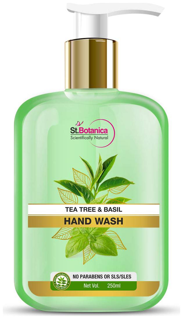 

Stbotanica Tea Tree Basil Hand Wash No Parabens SLS 250ml