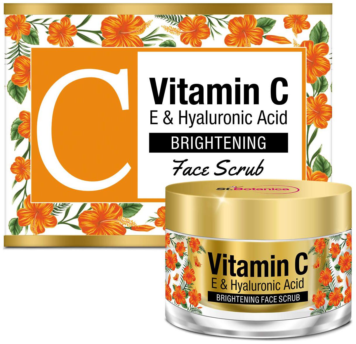 

StBotanica Vitamin C E Hyaluronic Acid Brightening Face Scrub 50g