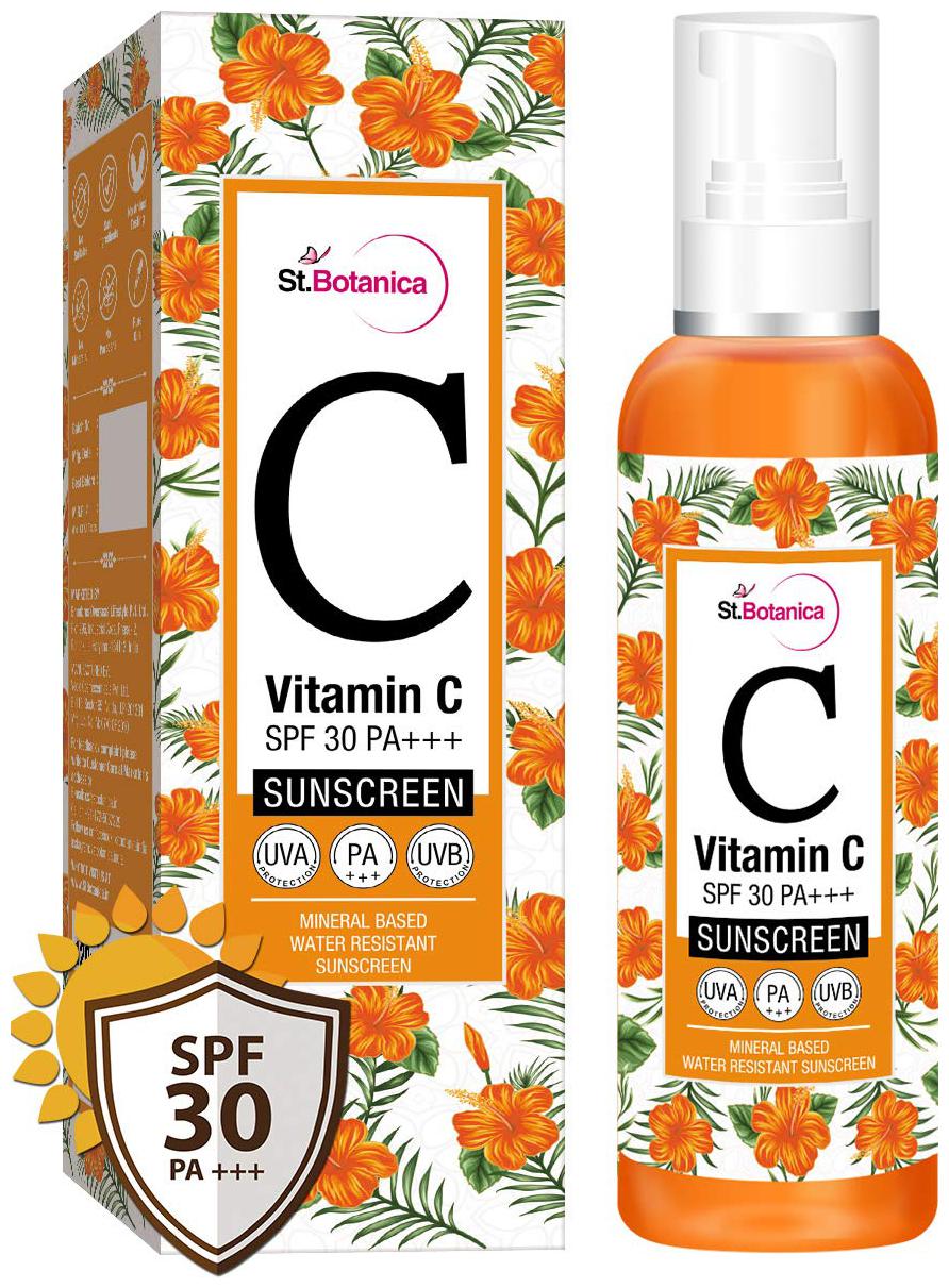

StBotanica Vitamin C SPF 30 PA Sunscreen Mineral Based Water Resistant 120ml - UVA UVB Protection