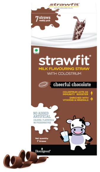 

Strawfit Milk Flavoring Straw With Colostrum 7 Chocolate Straws 60g (pack of 1)
