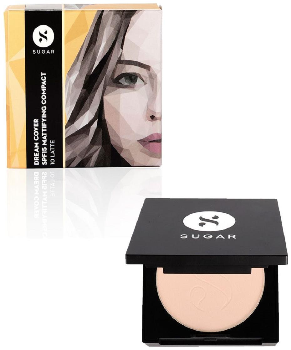 

Sugar Cosmetics Dream Cover SPF15 Mattifying Compact 10 Latte