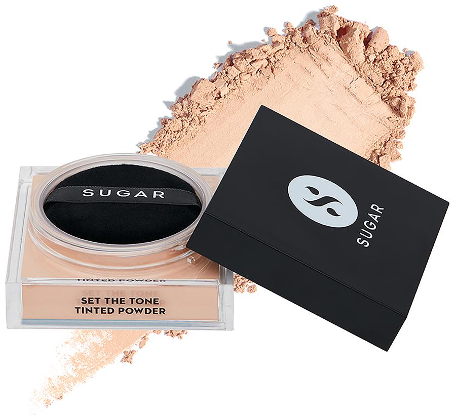 

Sugar Cosmetics Set The Tone Tinted Powder 10 Latte (Light) 15 g