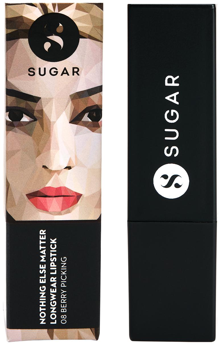 

SUGAR Cosmetics Nothing Else Matter Longwear Lipstick - 08 Berry Picking