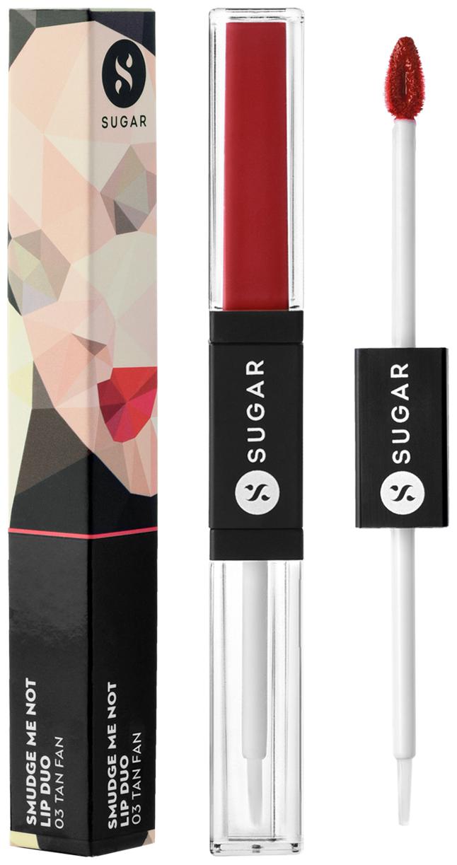 

SUGAR Cosmetics Smudge Me Not Lip Duo - 03 Tan Fan (Mauve Nude)-Lipstick 3 5ml