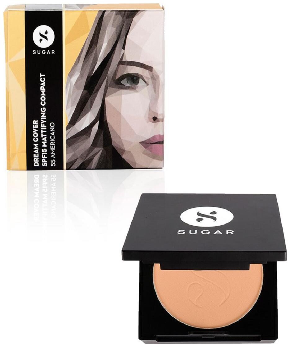 

Sugar Cosmetics Dream Cover SPF15 Mattifying Compact 55 Americano