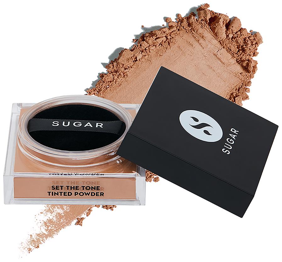 

Sugar Cosmetics Set The Tone Tinted Powder 55 Americano (Deep) 15 g