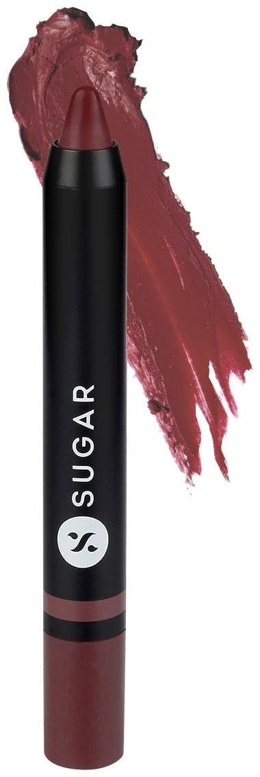 

SUGAR Cosmetics Plush Crush Creme Crayon Lipstick - 05 Mauve Mama (Warm rose mauve) 1 8 g