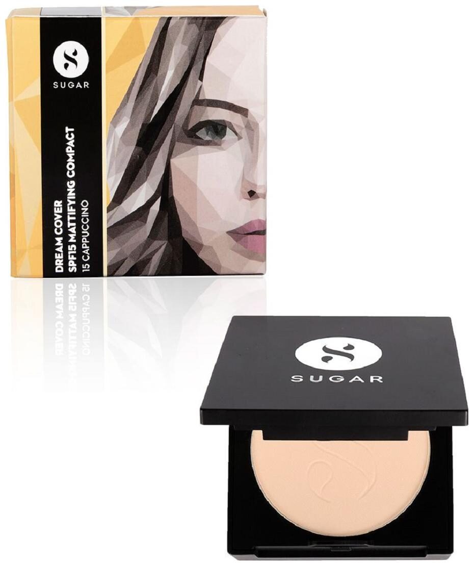 

Sugar Cosmetics Dream Cover SPF15 Mattifying Compact 15 Cappuccino