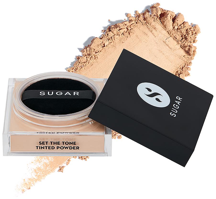 

Sugar Cosmetics Set The Tone Tinted Powder 15 Cappuccino (Light Medium) 15 g