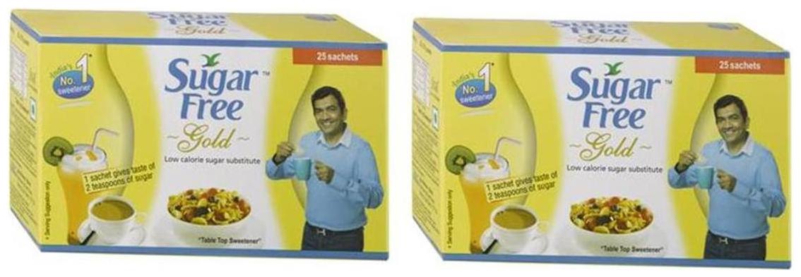 

Sugar Free Gold Low Calorie Sweetner 25 Sachets Pack of 2