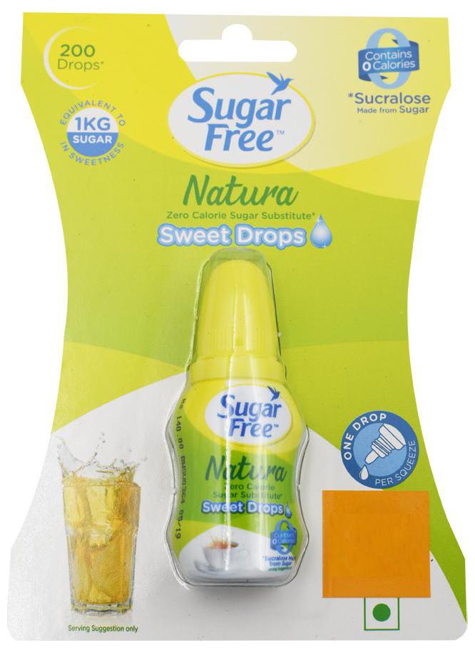 

Sugar free Zero Calorie Sweetener Sugar Substitute - Liquid Drops - Natura 10 ml
