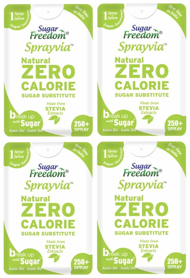 

Sugar Freedom Stevia Extract Spray - Stevia Liquid - Zero Calorie Sweetener 250 Sprays 15ml (Pack of 4)