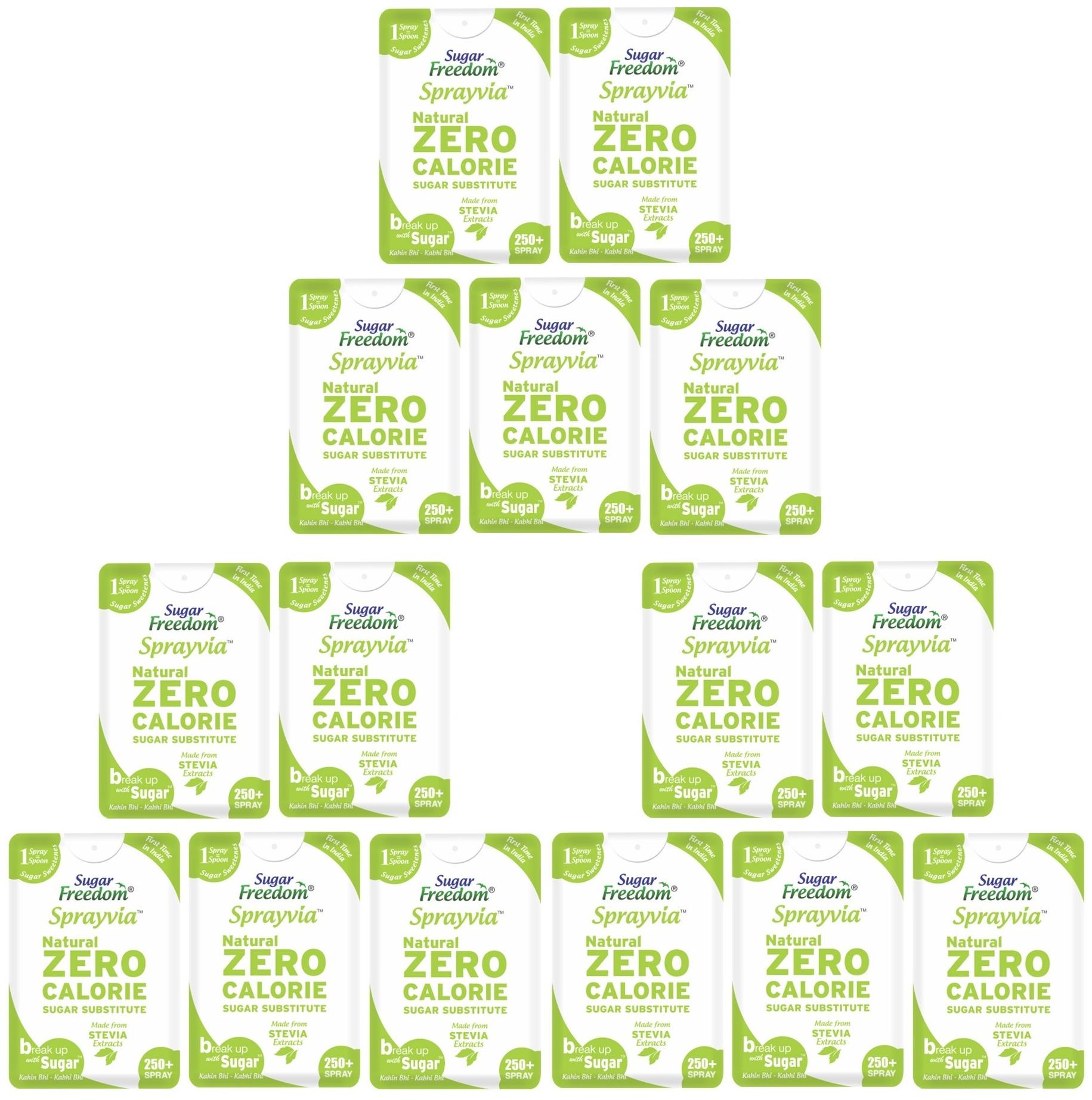 

Sugar Freedom Stevia Liquid - Stevia Extract Spray - Sugarfree For Weight Loss 250 Sprays 15ml (Pack Of 15)