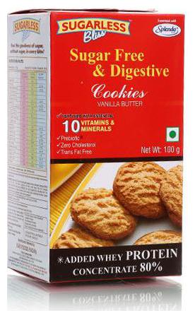 

Sugarless Bliss Sugar Free Digestive Cookies Vanilla Butter 100 g
