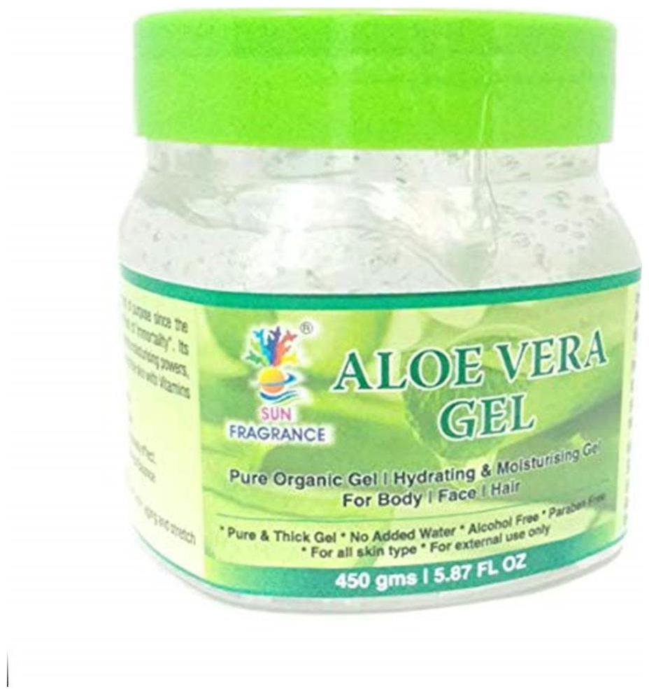 

SUN FRAGRANCES Aloe Vera Gel - No Parabens No added Water Pure Thick for all skin type 450g 15 87 FL OZ