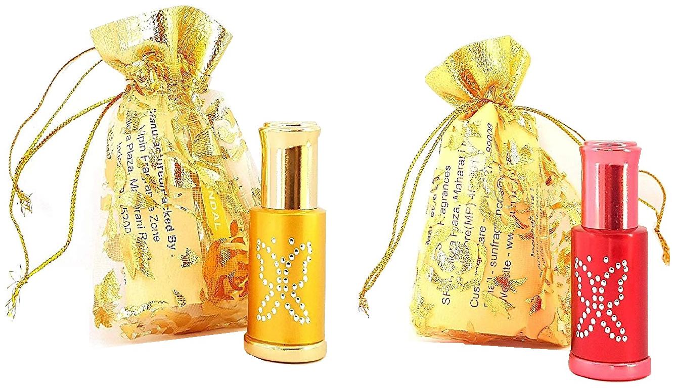

Sun Fragrances Sun Fragrances Ruh-E-Gulab Attar and Holy Sandal Attar Combo of 2