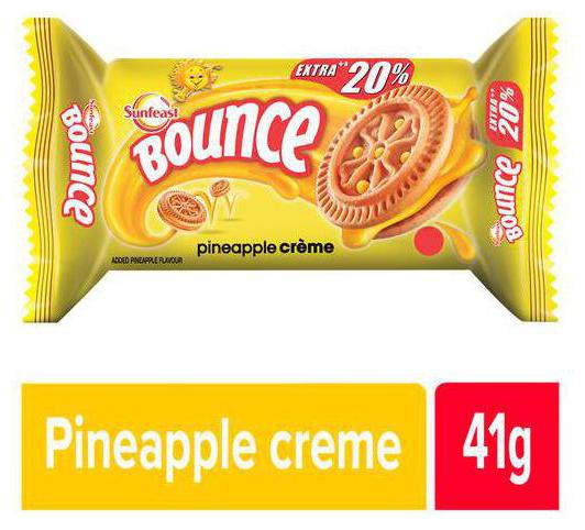 

Sunfeast Bounce Biscuits- Pineapple Creme Cookies 41 g