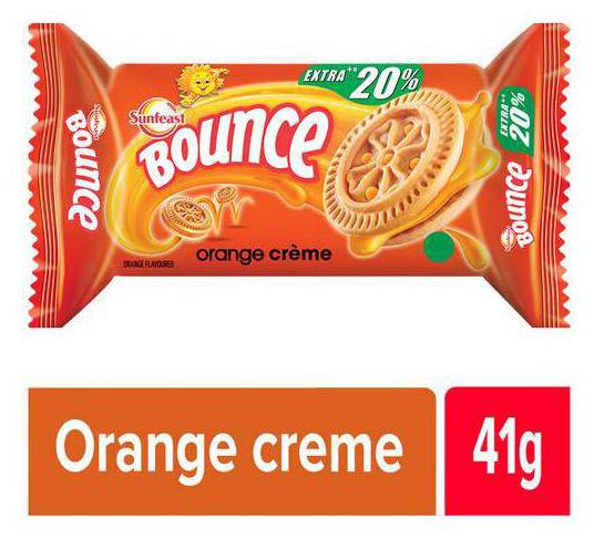

Sunfeast Bounce Biscuits - Orange Creme Cookies 41 g