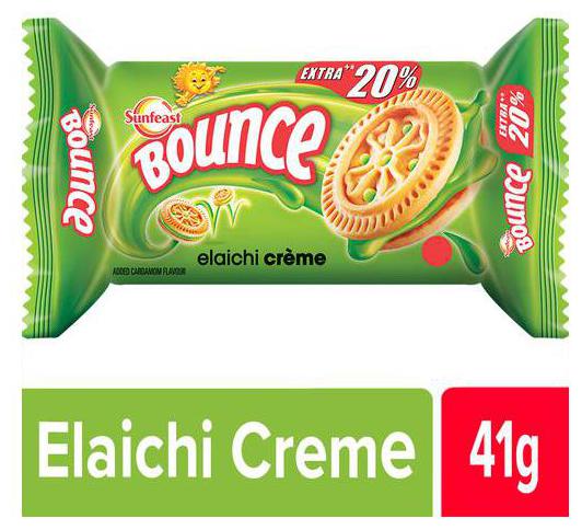 

Sunfeast Bounce Biscuits - Elaichi Creme Cookies 41 g