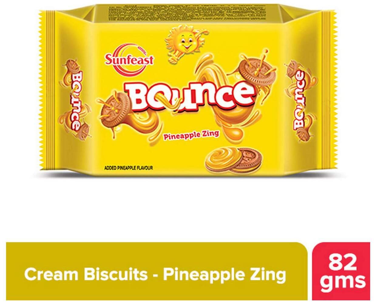 

Sunfeast Bounce - Pineapple Zing 82 g
