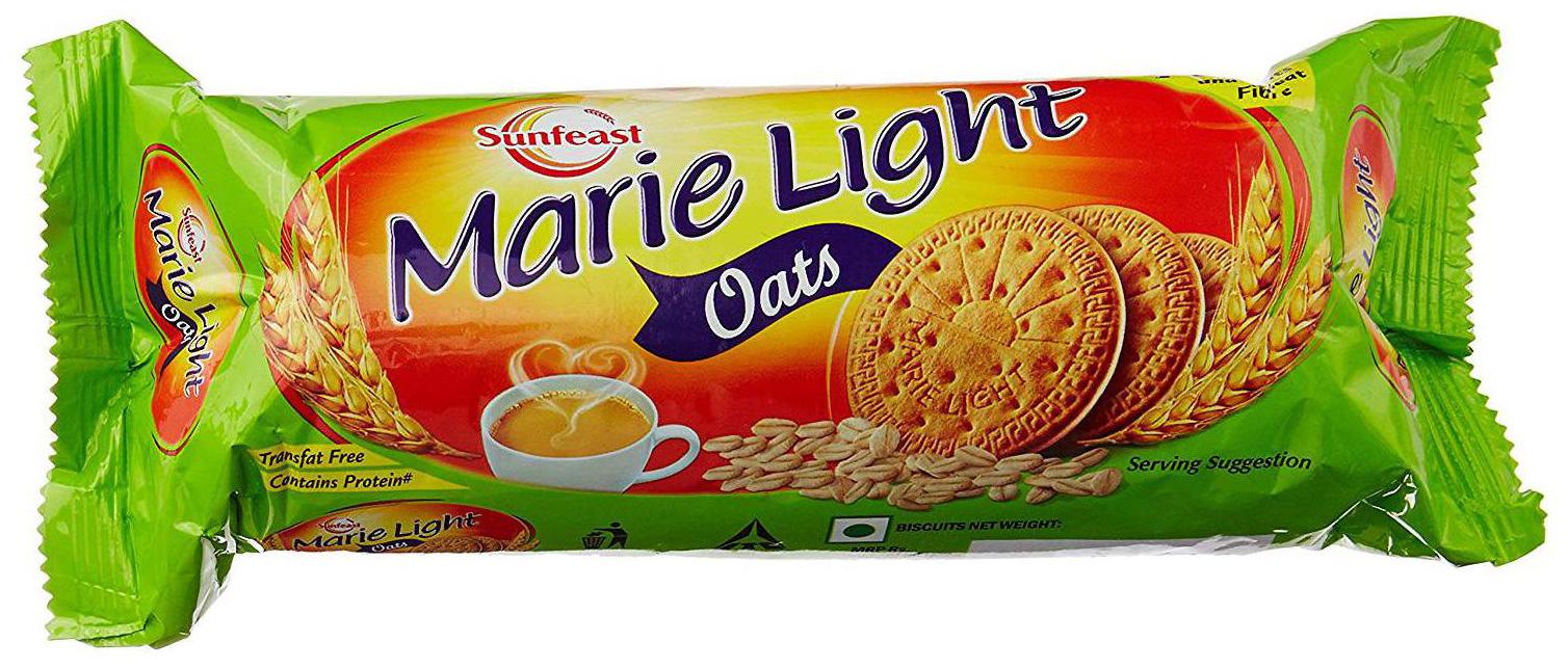 

Sunfeast Marie Light - Oats Biscuits with Nutri Fibre 120 g