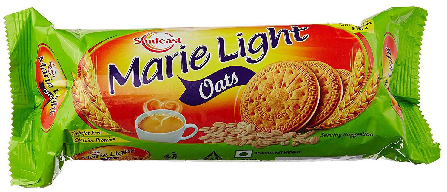 

Sunfeast Marie Light - Oats Biscuits with Nutri Fibre 120 g