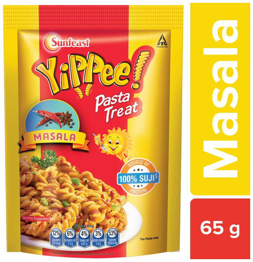 

Sunfeast Yippee Pasta Treat-masala 65 g Pouch