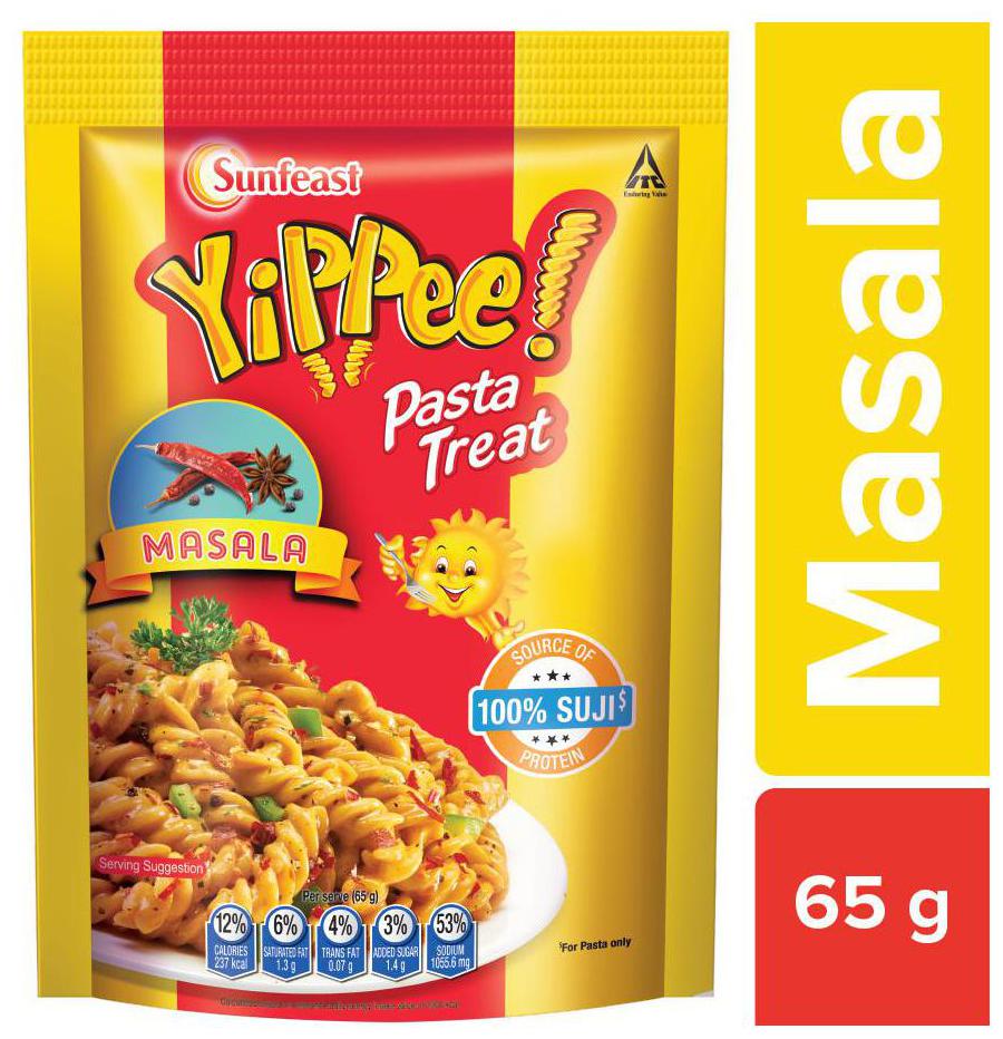 

Sunfeast Yippee Pasta Treat-masala 65 g Pouch