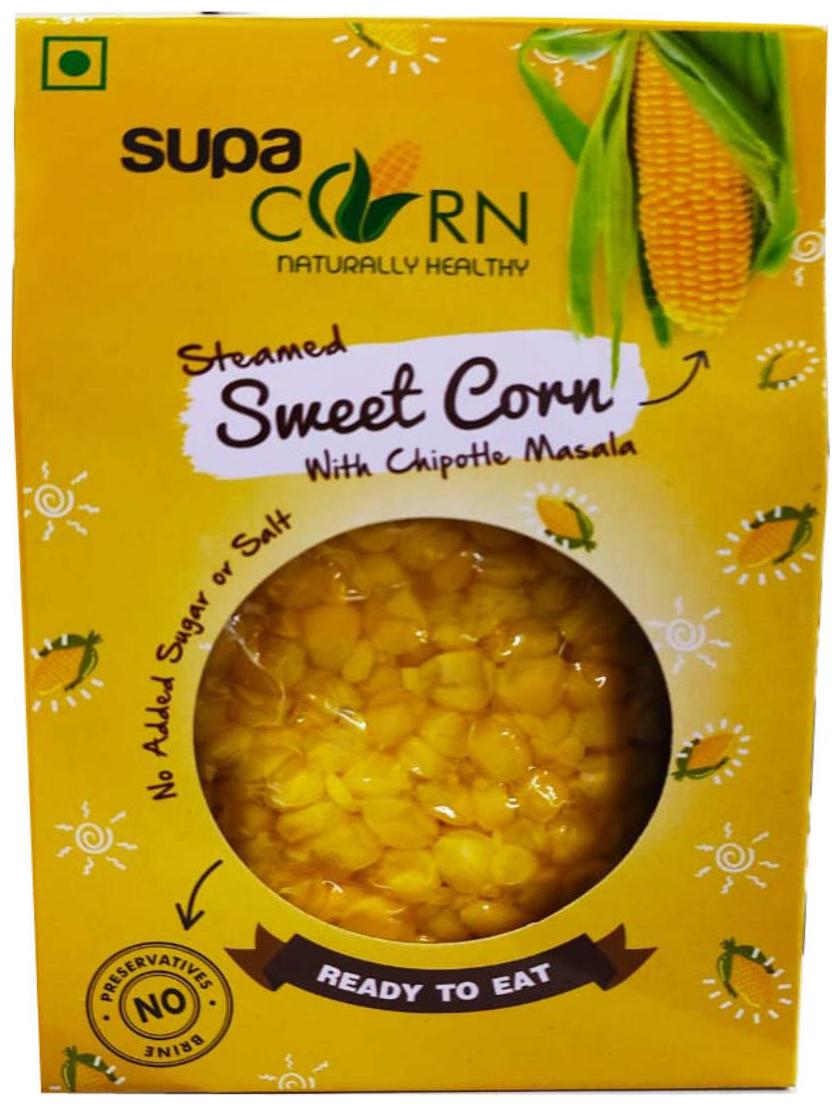 

Supa Corn Sweet Corn Kernels with Chipotle Masala 150g (Pack of 12)