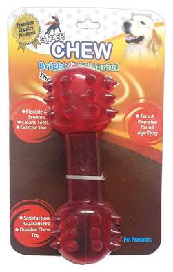 

Super Dog Musical Dumbbell Chew Toy(Color May Vary)