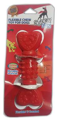 

Super Dog Rubber Bone With Spikes Medium