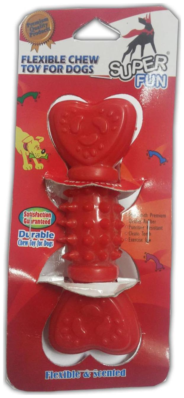 

Super Dog Rubber Bone With Spikes Medium