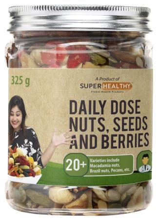 

Super Healthy Mixed Nuts Seeds And Berries - Organic Trail Mix 325g